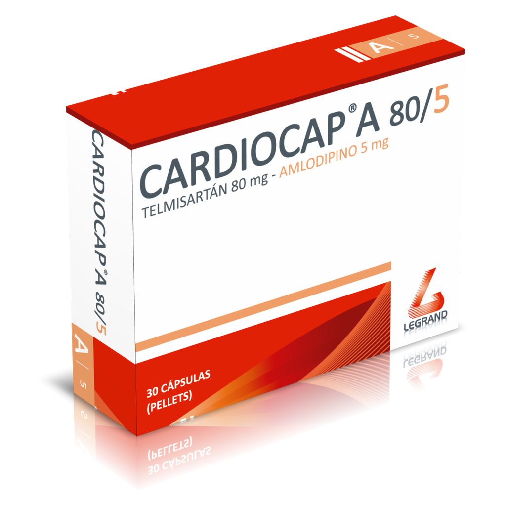 CARDIOCAP A 80/5mg CAPSULAS CAJA X 30 (TELMISÁRTAN)