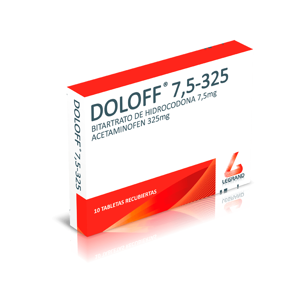 DOLOFF 7.5/325 mg TABLETAS CAJA X 10