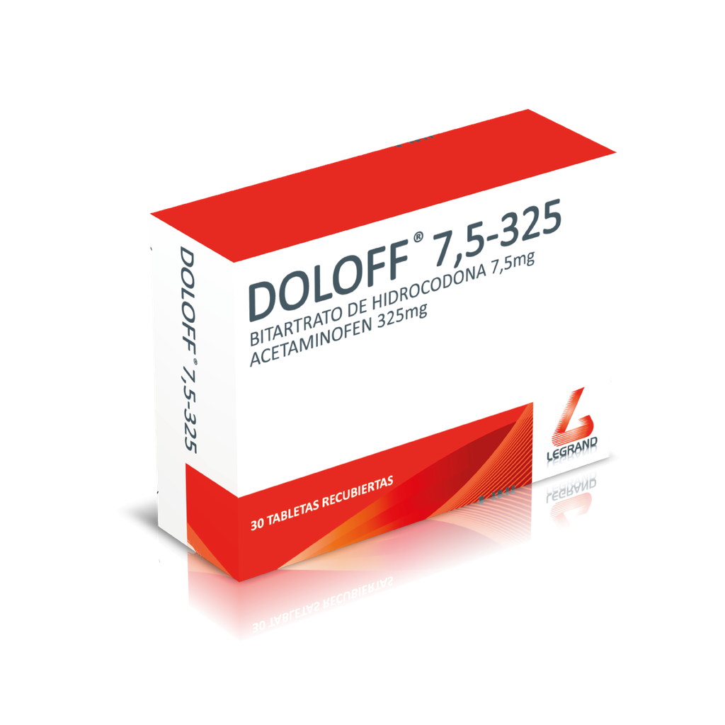 DOLOFF 7.5/325mg TABLETAS CAJA X 30
