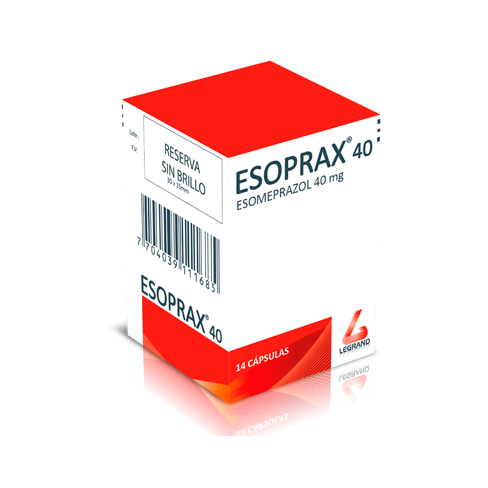 ESOPRAX 40 mg CAPSULAS CAJA X 14 (ESOMEPRAZOL)