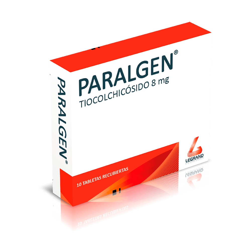 PARALGEN 8mg TABLETAS CAJA X 10