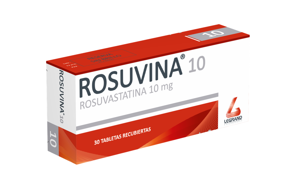 ROSUVINA 10mg TABLETAS CAJA X 30 