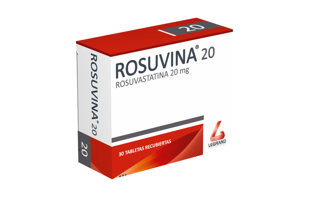 ROSUVINA 20mg TABLETAS CAJA X 30 