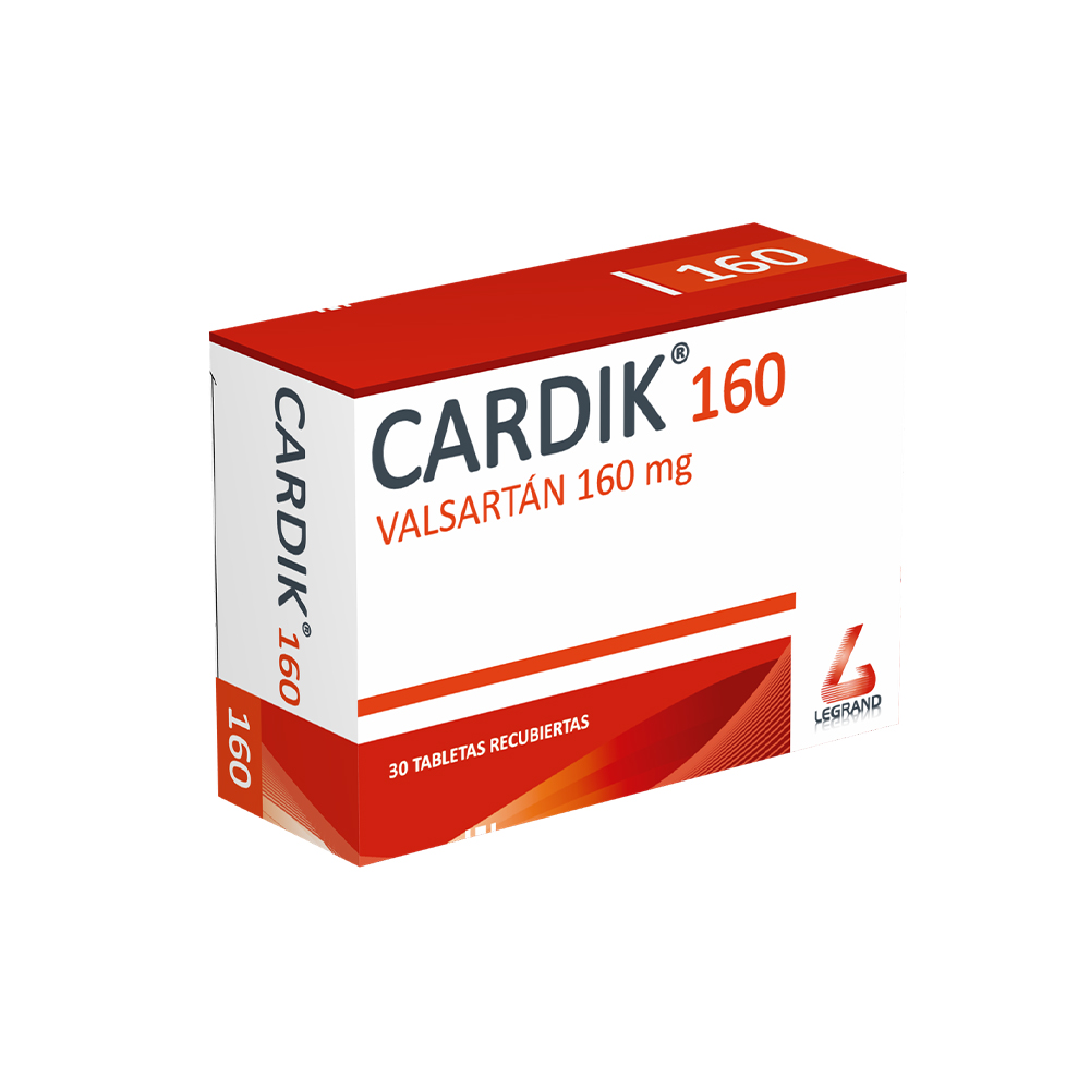 CARDIK 160mg TABLETAS RECUBIERTAS X 30 (VALSARTÁN)