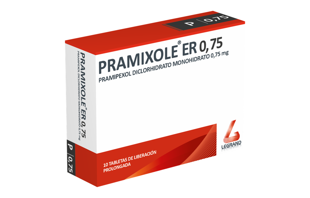 PRAMIXOLE ER 0,75mg TABLETAS DE LIBERACIÓN PROLONGADA CAJA X 10
