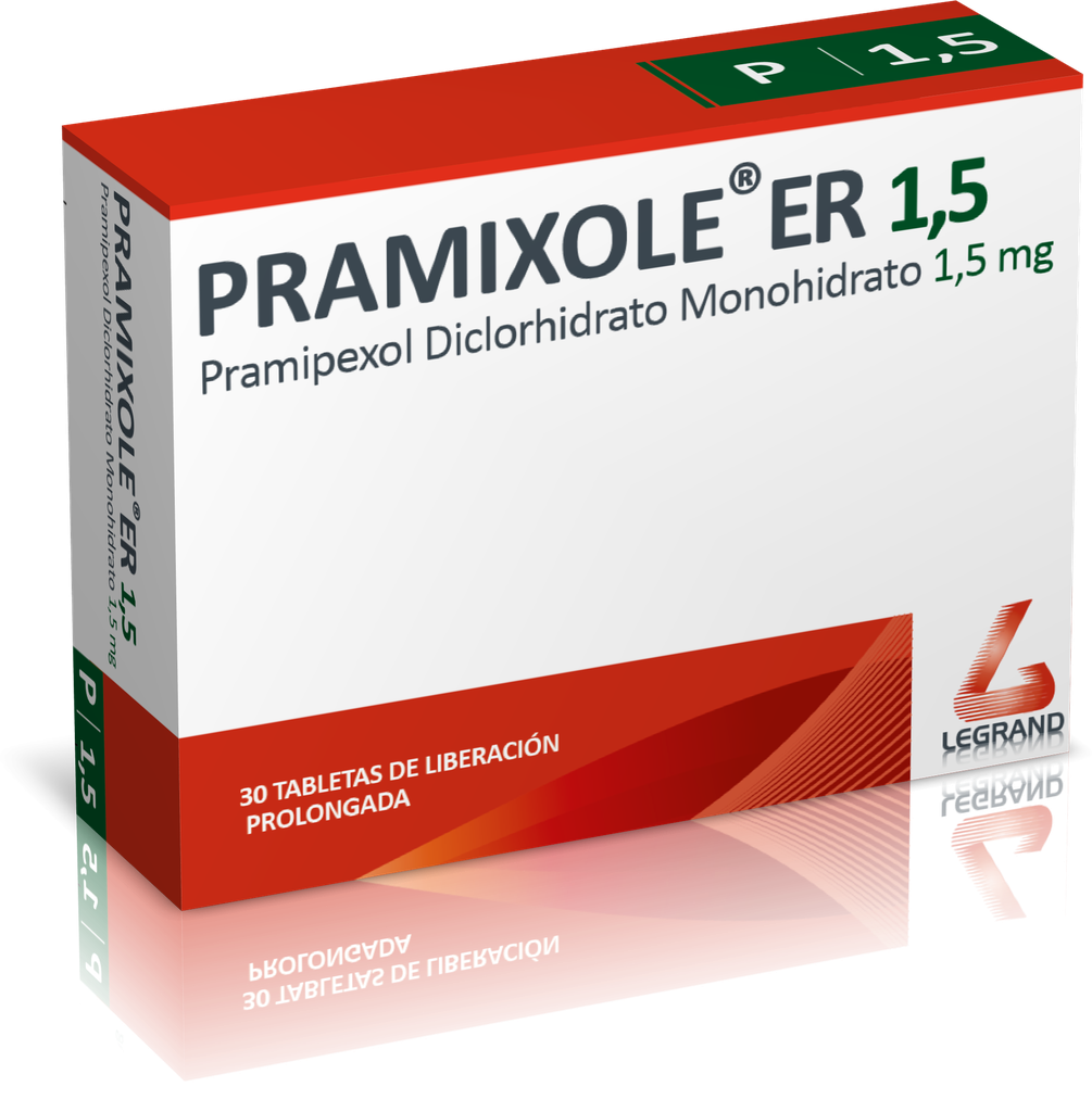 PRAMIXOLE ER 1,5mg TABLETAS DE LIBERACIÓN PROLONGADA CAJA X 30