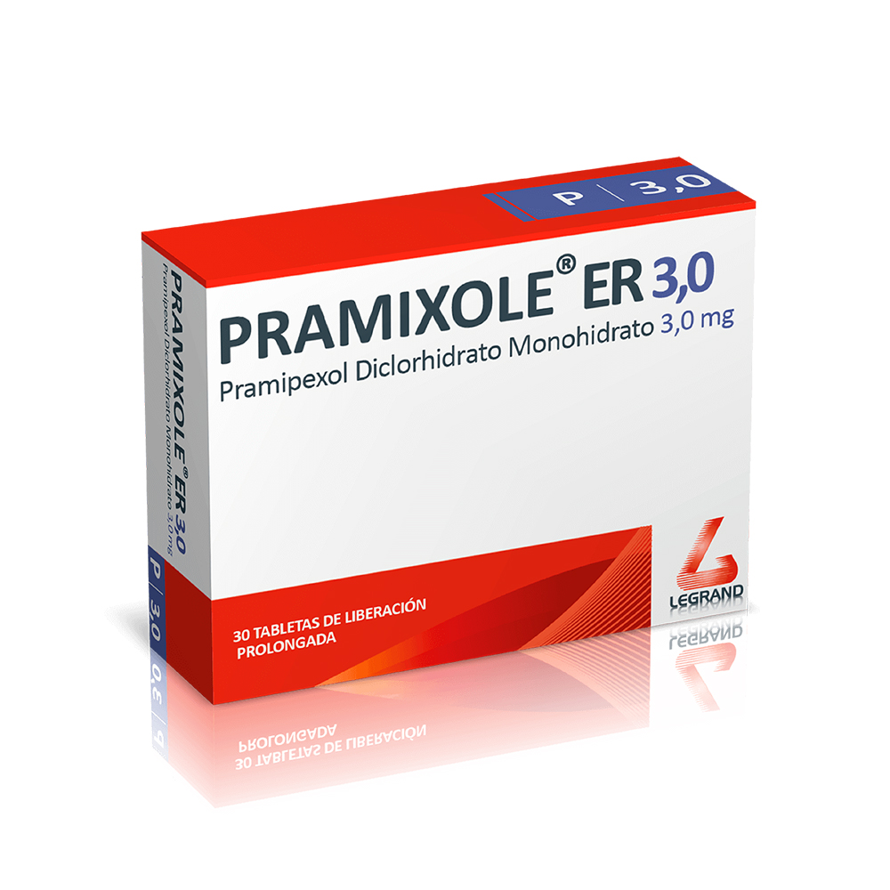 PRAMIXOLE ER 3mg TABLETAS DE LIBERACIÓN PROLONGADA CAJA X 30