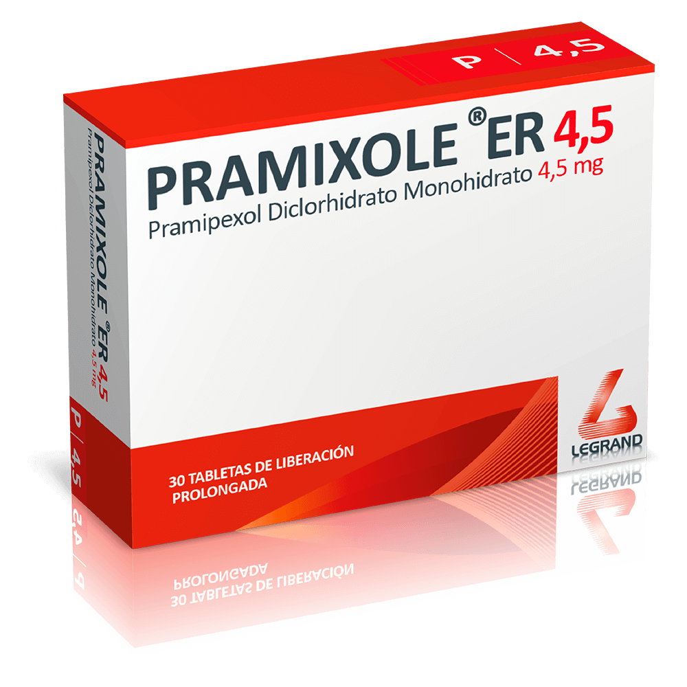 PRAMIXOLE ER 4,5mg TABLETAS DE LIBERACIÓN PROLONGADA CAJA X 30