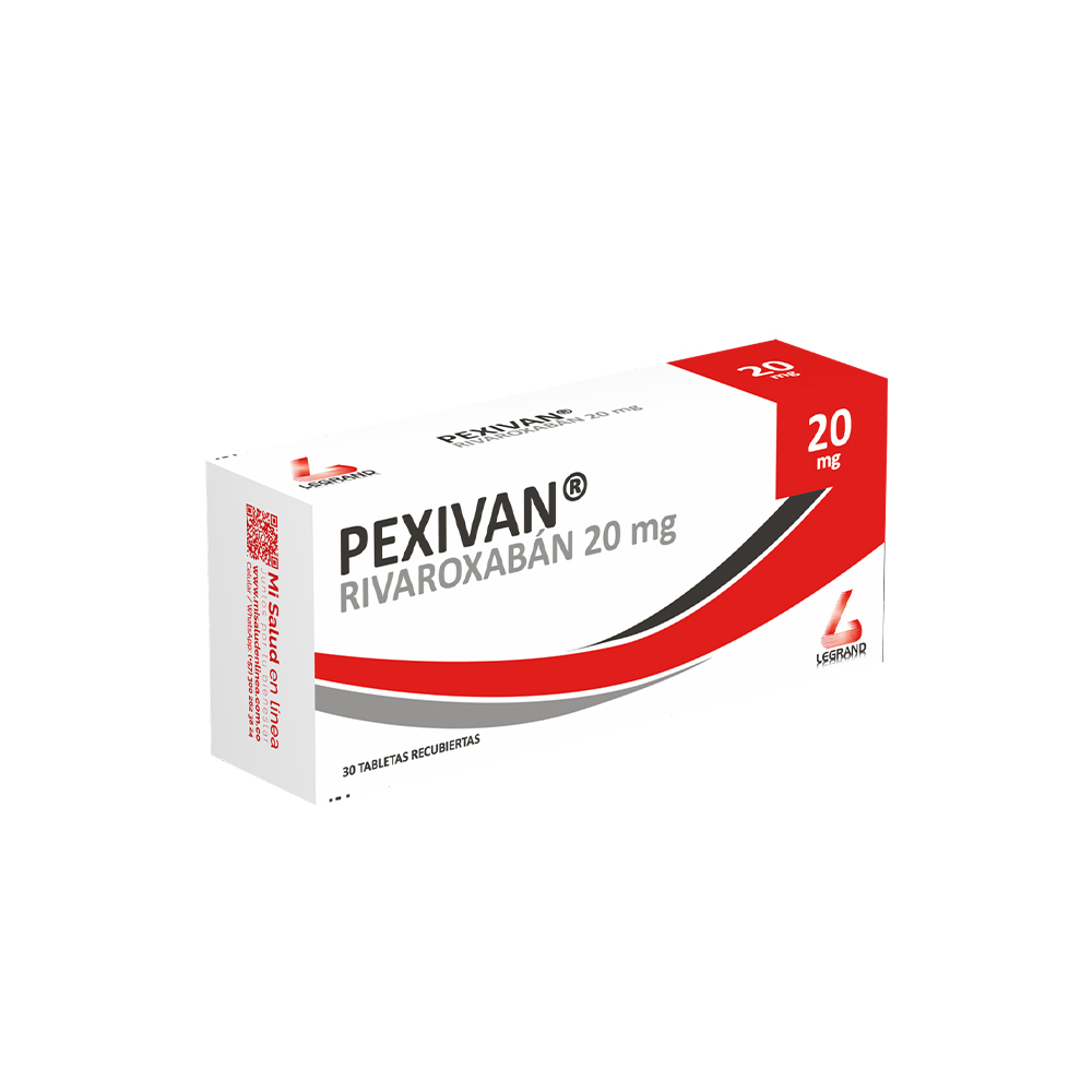 PEXIVAN 20mg TABLETAS X 30 (RIVAROXABAN)