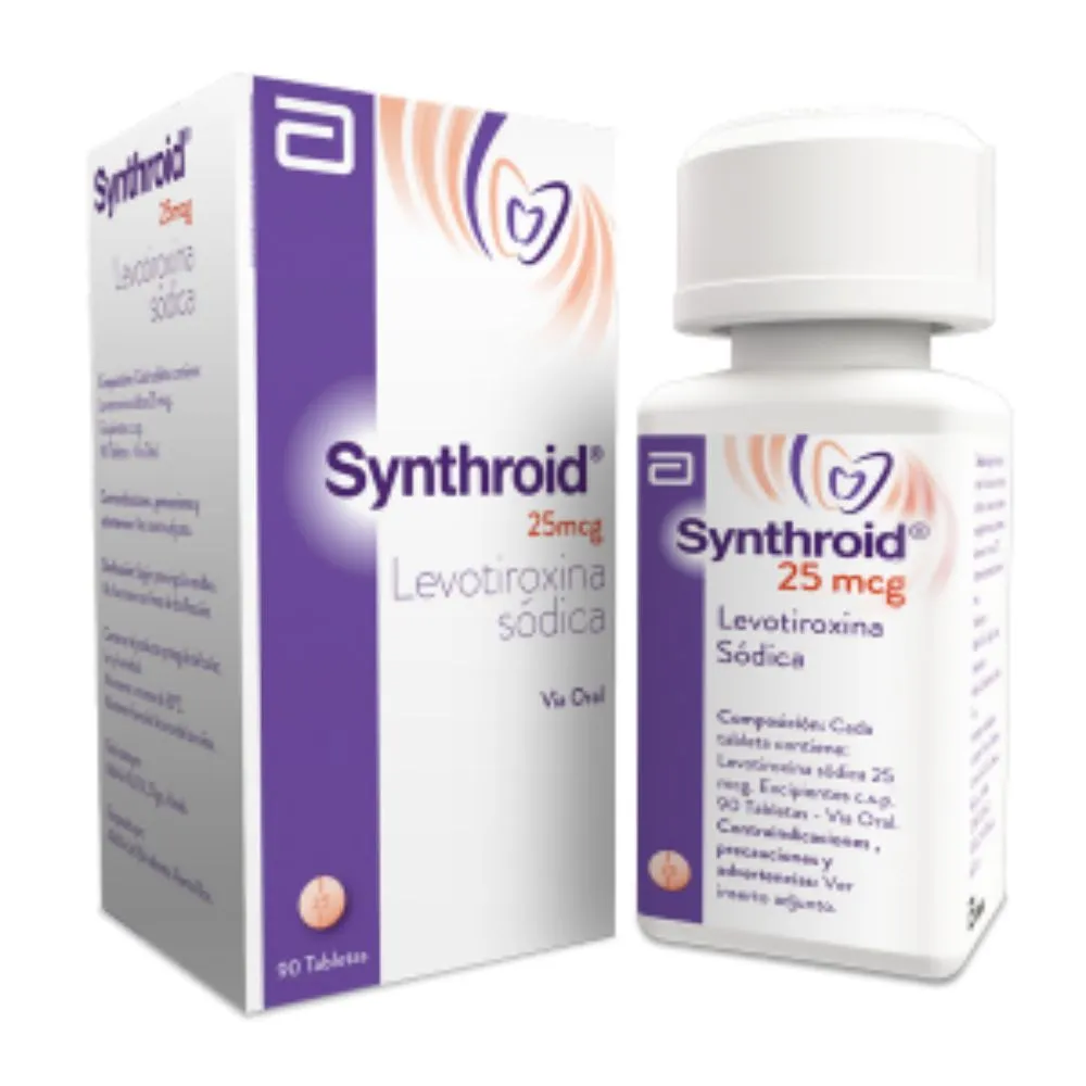 SYNTHROID 25MCG TAB FCO X 90