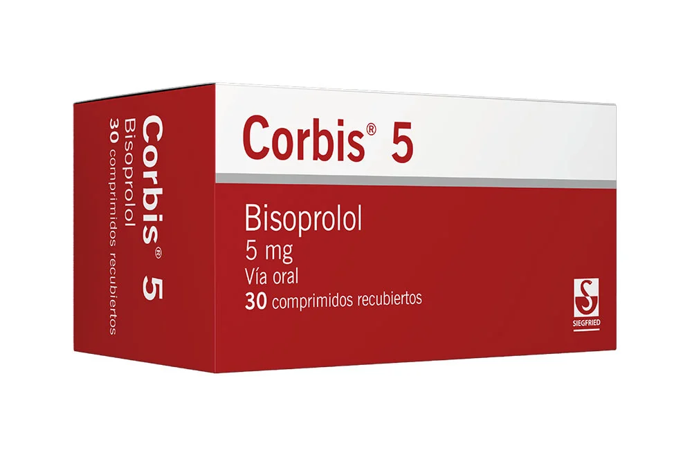CORBIS 5MG TAB REC CAJA X 30 (BISOPROLOL)