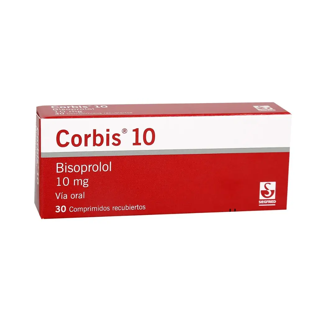 CORBIS 10MG TAB REC CAJA X 30 (BISOPROLOL)