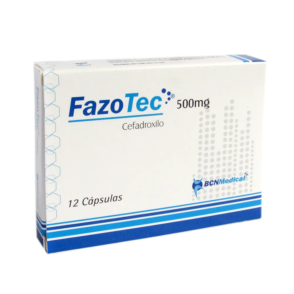 FAZOTEC 500MG CAP CAJ X 12 (CEFADROXILO)