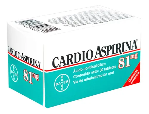 CARDIOASPIRINA 81MG TAB LIB RET FCO X 30