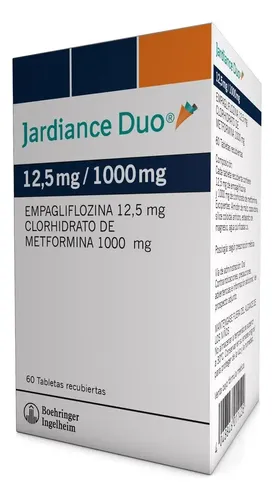 JARDIANCE DUO (12.5+1000)MG TAB REC CAJA X 60 