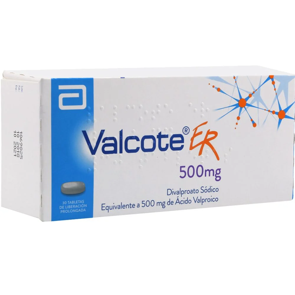 VALCOTE ER 500MG TAB LIB PROL CAJA X 30 
