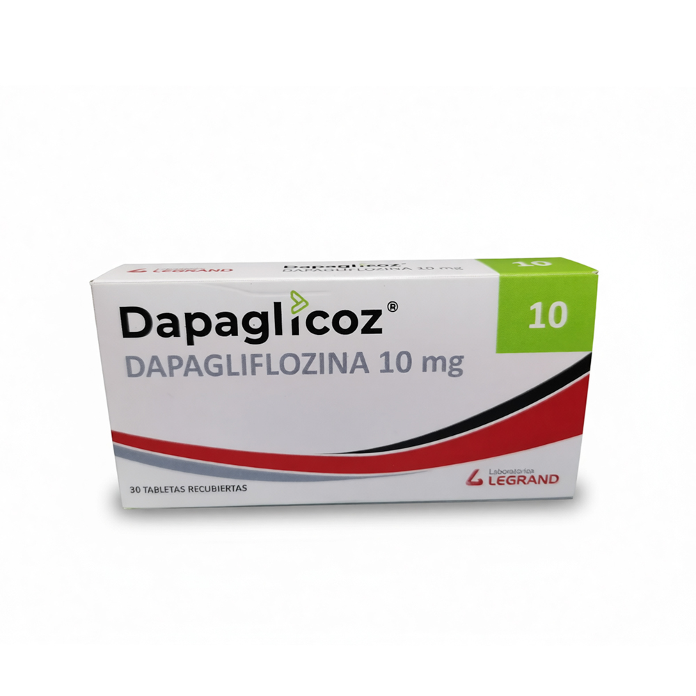 DAPAGLICOZ 10mg TABLETAS RECUBIERTAS CAJA X 30