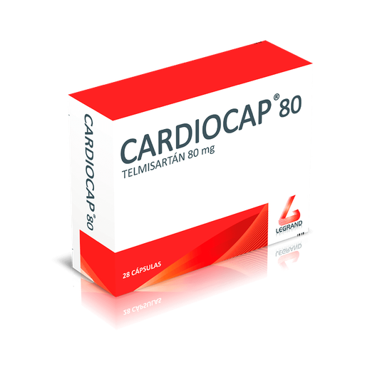 [LPT12761] CARDIOCAP 80mg CAPSULAS CAJA X 28 (TELMISÁRTAN)