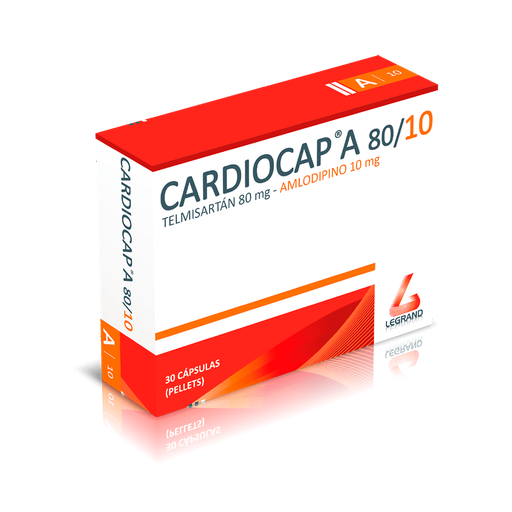[LPT12778] CARDIOCAP A 80/10mg CAPSULAS CAJA X 30 (TELMISÁRTAN)