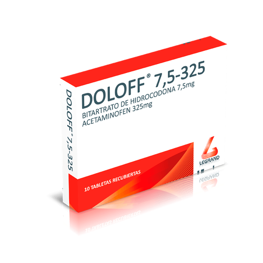 [LPT11795] DOLOFF 7.5/325 mg TABLETAS CAJA X 10