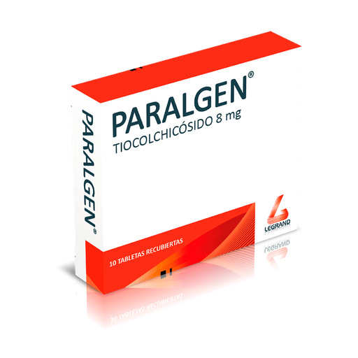 [LPT11774] PARALGEN 8mg TABLETAS CAJA X 10