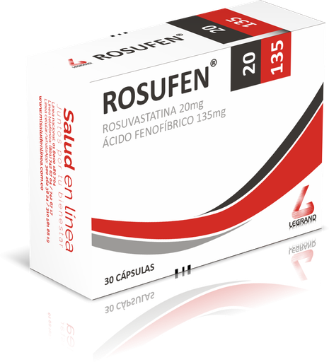[LPT11898] ROSUFEN 20/135mg X 30 CAPSULAS