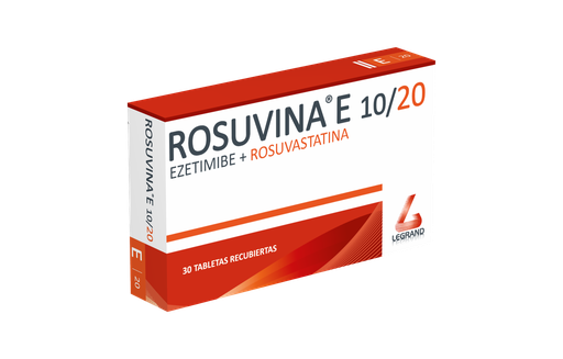 [LPT16763] ROSUVINA E 10/20mg TABLETAS RECUBIERTAS X 30