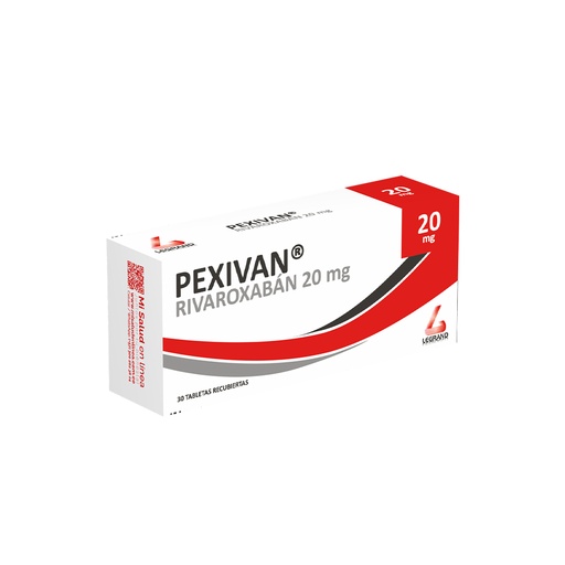 [LPT11187] PEXIVAN 20mg TABLETAS X 30 (RIVAROXABAN)