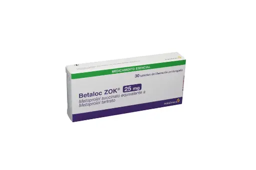 [LPT21005] BETALOC ZOK 25MG TAB LIB PROL CAJA X 30 