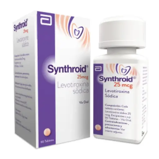 [LPT21015] SYNTHROID 25MCG TAB FCO X 90