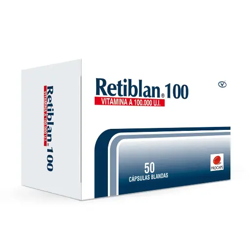 [LPT21033] RETIBLAN 100000UI CAP BLAND CAJA X 50 (VITAMINA A)